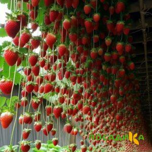Клубника ампельная Анастасия купить по цене от 370р. в интернет-магазине «Посадика» с доставкой почтой в в Славгороде и по всей России – [изображение №1].